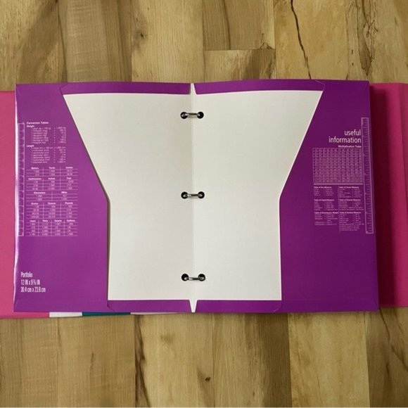 Trapper Keeper Binder Sunset New Mead The Oringal Trapper Keeper Pink Purple NWT - Picture 8 of 12